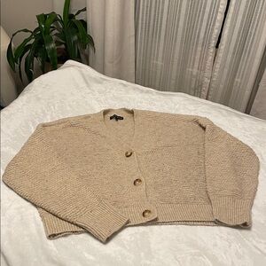 Love Ellie Cozy Beige Button-Up Cardigan